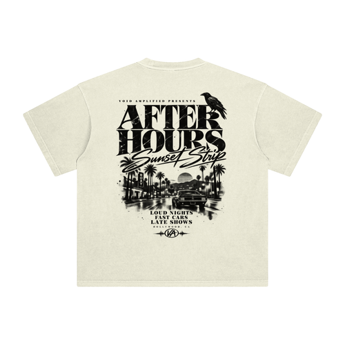 Enzyme Washed Sunset Strip Hollywood Tee
