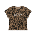 Women’s Leopard Print Crop T-Shirt Signature VOID AMPLIFIED TEE
