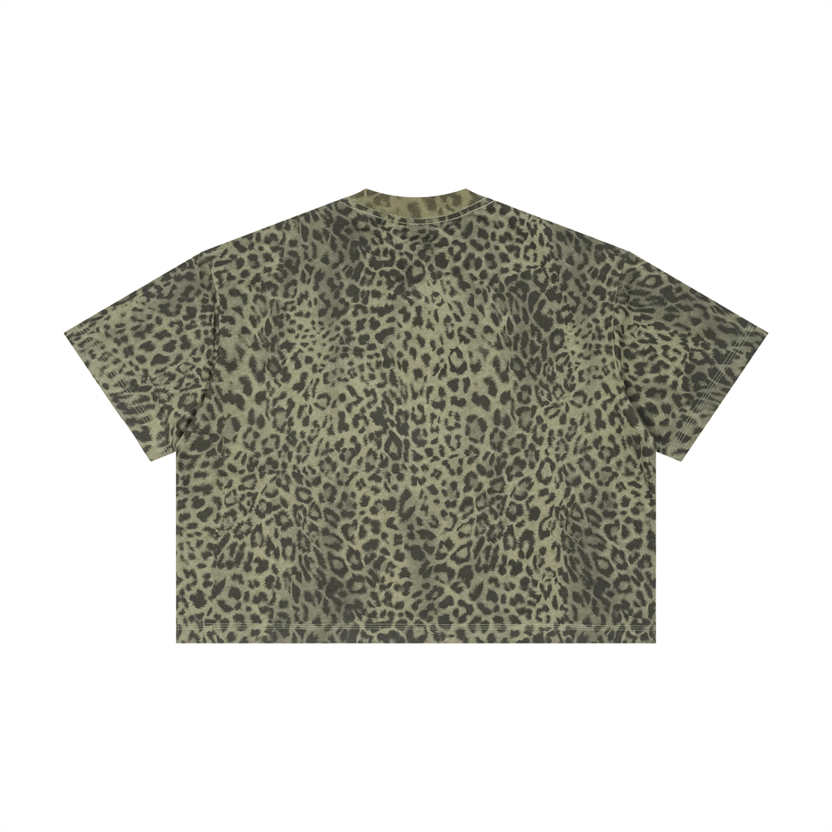 WILD Signature Unisex Leopard Print Boxy T-Shirt
