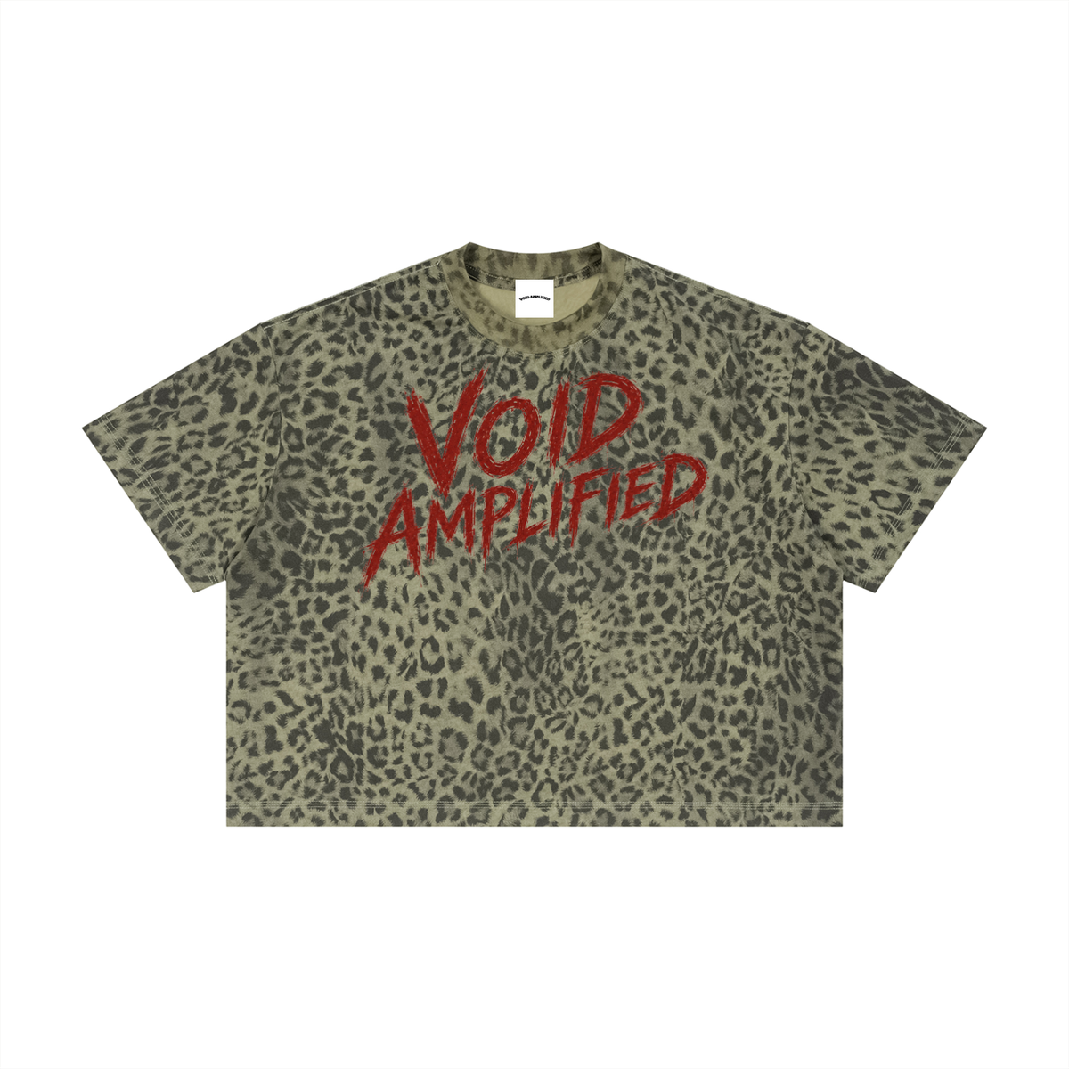 WILD Signature Unisex Leopard Print Boxy T-Shirt