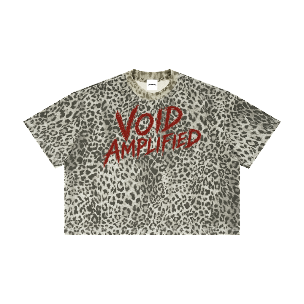 WILD Signature Unisex Leopard Print Boxy T-Shirt