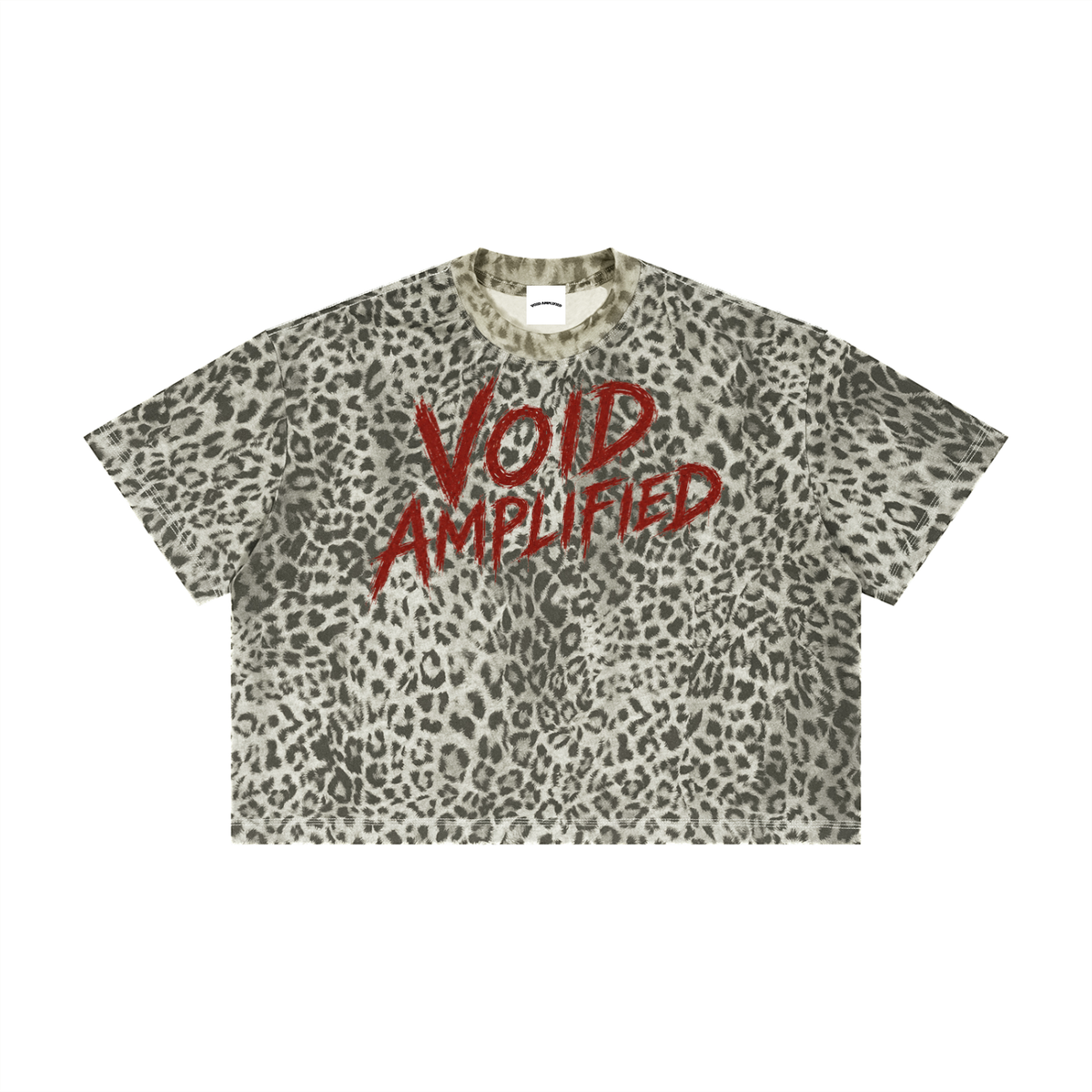 WILD Signature Unisex Leopard Print Boxy T-Shirt