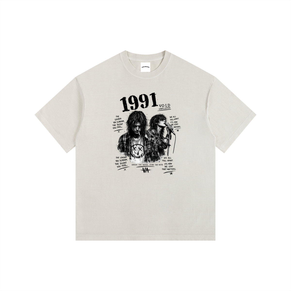 ''1991'' Vintage Washed Oversized Cotton T-Shirt
