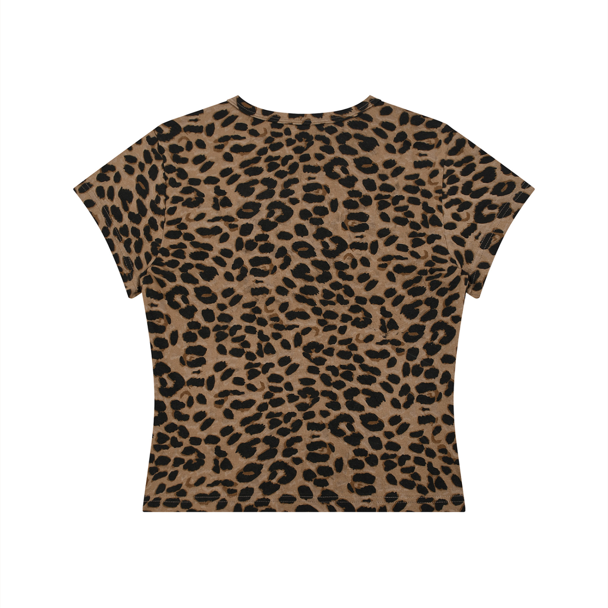 Women’s Leopard Print Crop T-Shirt Signature VOID AMPLIFIED TEE