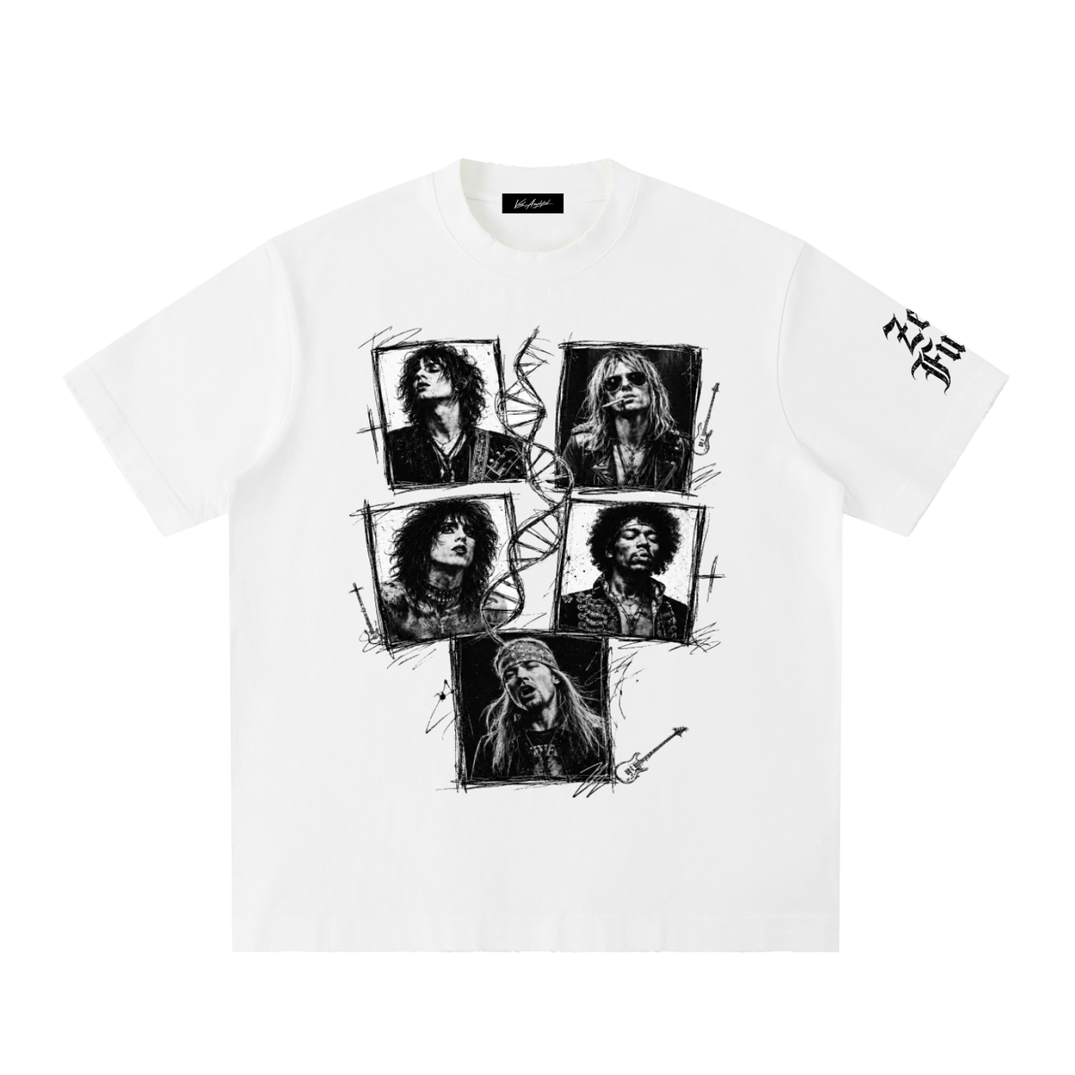 ROCKSTAR CAMPAIGN Heavyweight Vintage Washed Frayed T-Shirt