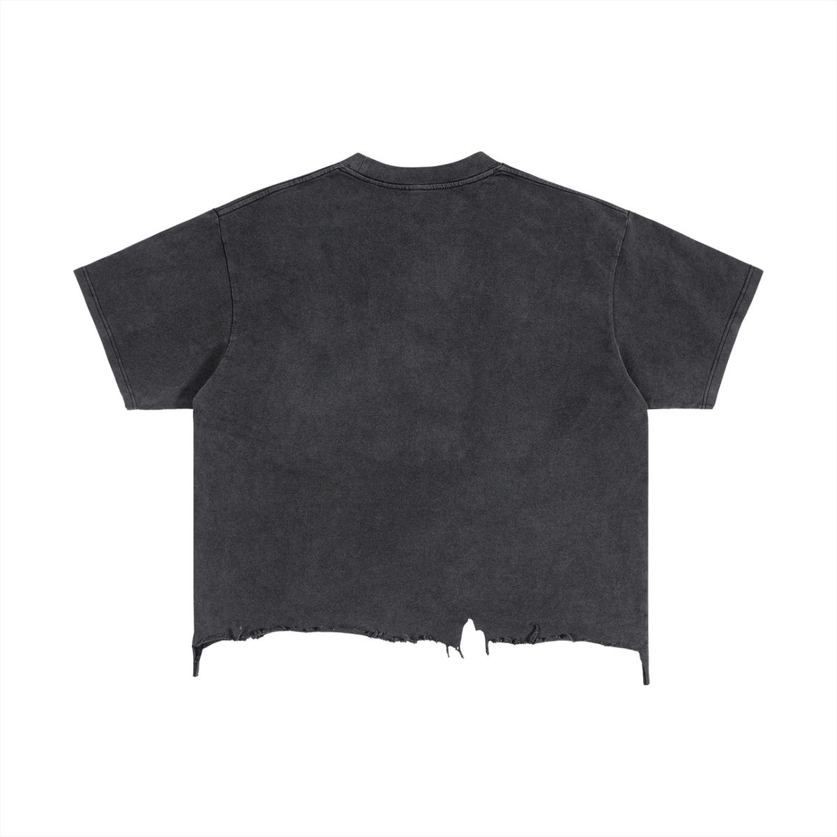 VOID AMPLIFIED // MUG SHOTS Vintage Wash Boxy Distressed Hem T-Shirt