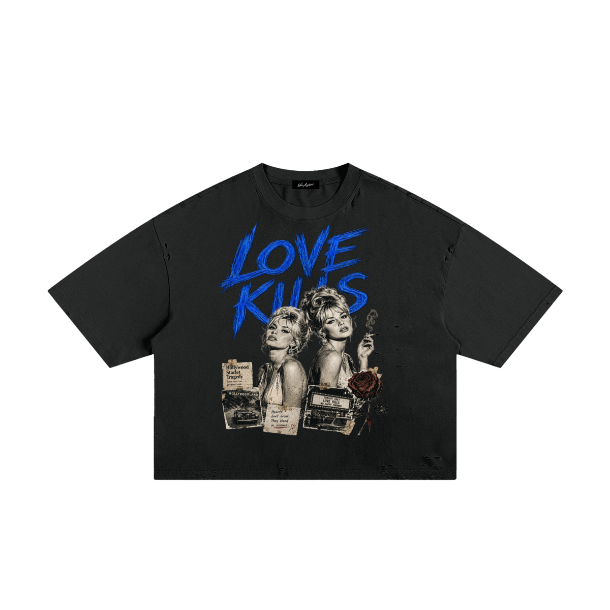 Love Kills Classic Frayed Boxy Tee