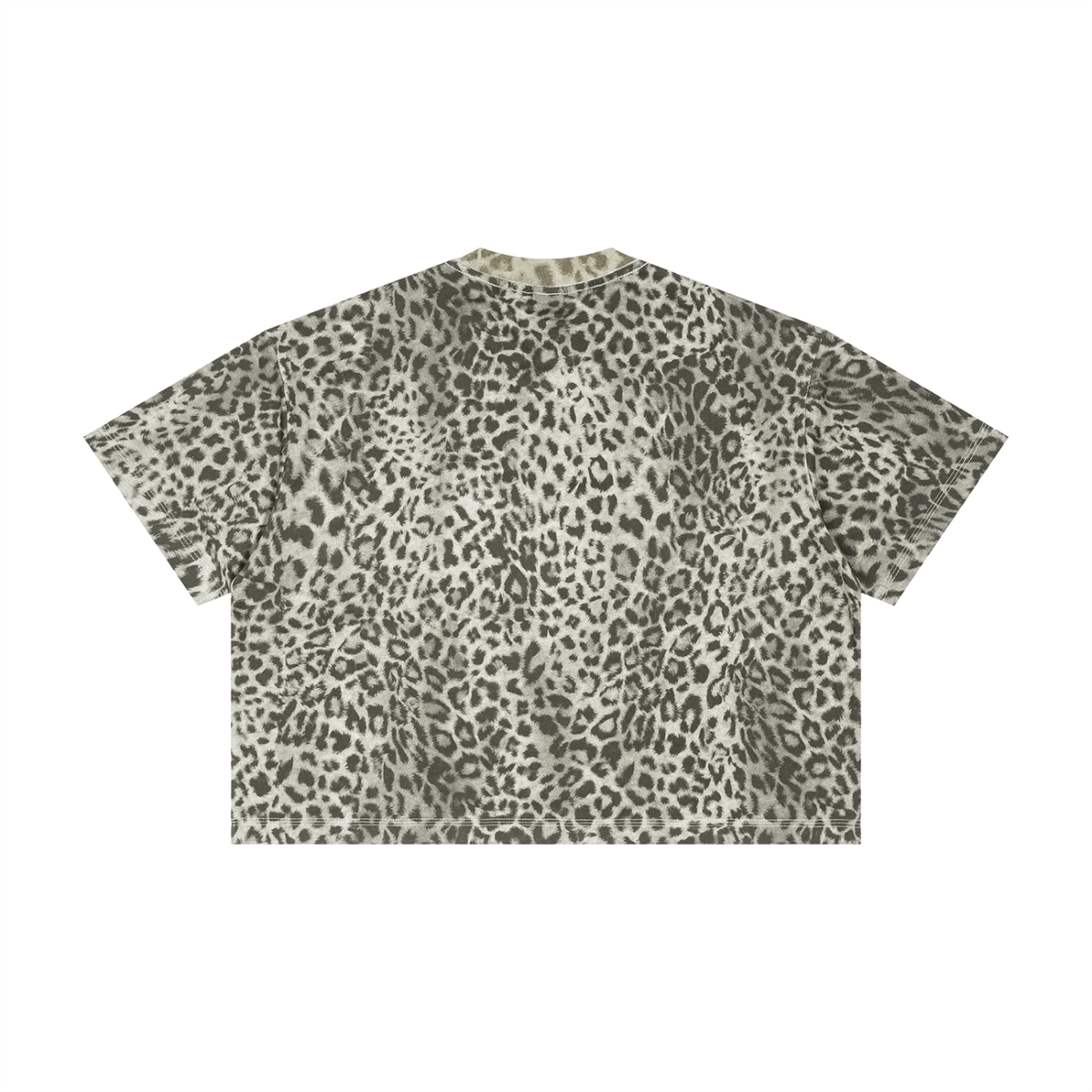 WILD Signature Unisex Leopard Print Boxy T-Shirt